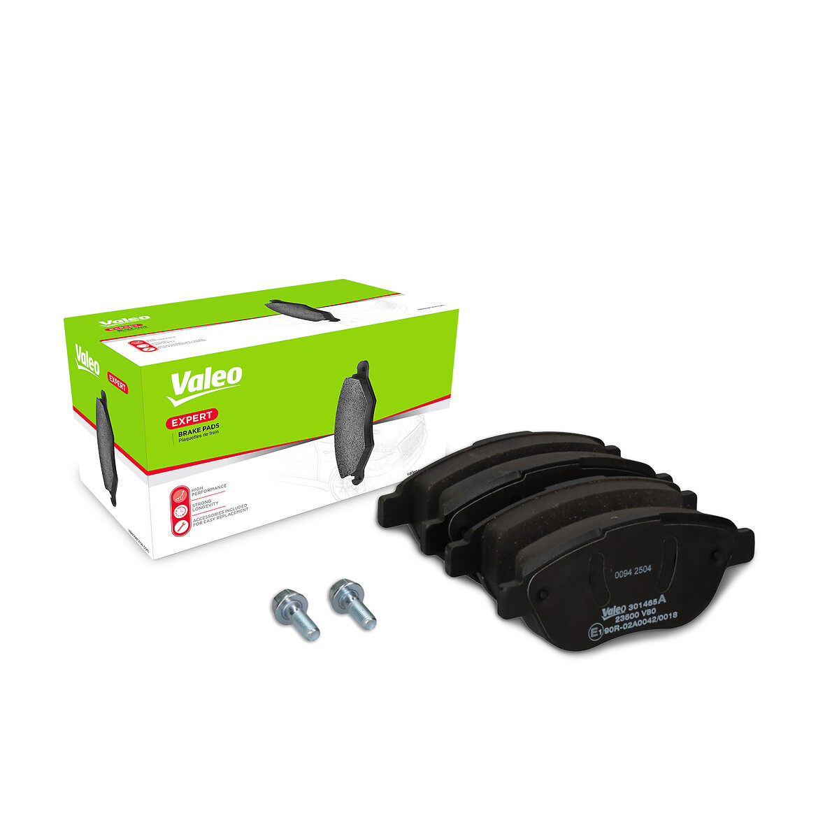 Jeu de 4 plaquettes de frein VALEO ref. 301465A